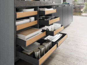 Cajones extraibles sin puertas